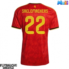 Belgie Alexis Saelemaekers #22 Domácí Dres MS 2026 Krátký Rukáv